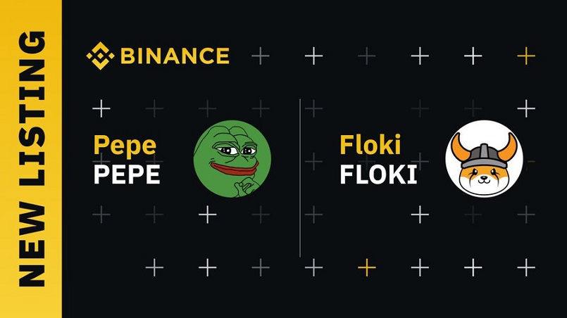 Binance добавила поддержку мем-коинов PEPE и FLOKI
