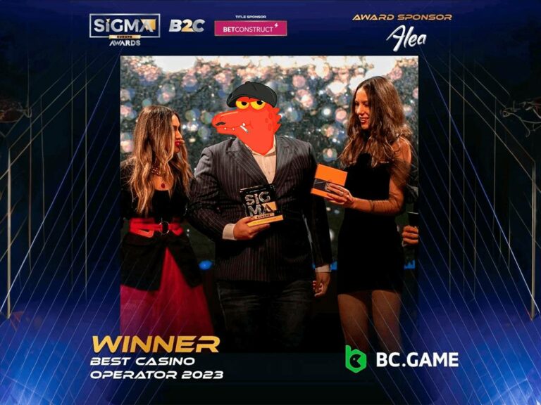 BC.GAME удостоена награды «Лучший оператор казино 2023» от SiGMA