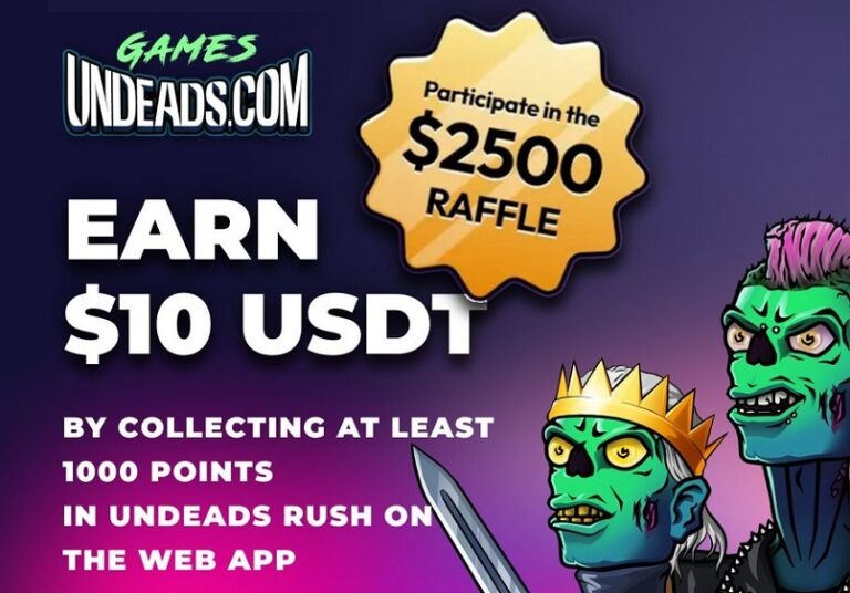 Компания Undeads Games раздаст 5000 USDT